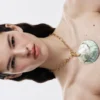 Gold-Plated Mother-Of-Pearl Shell Pendant Zalio Gold-Plated Mother-Of-Pearl Shell Pendant Zalio
