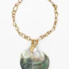 Gold-Plated Mother-Of-Pearl Shell Pendant Zalio Gold-Plated Mother-Of-Pearl Shell Pendant Zalio