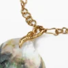 Gold-Plated Mother-Of-Pearl Shell Pendant Zalio Gold-Plated Mother-Of-Pearl Shell Pendant Zalio