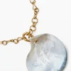 Gold-Plated Mother-Of-Pearl Shell Pendant Zalio Gold-Plated Mother-Of-Pearl Shell Pendant Zalio