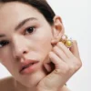 Gold-Plated Pearl Ring Zalio
