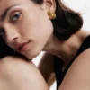 Gold-Plated Shell Earrings Zalio