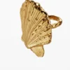 Gold-Plated Shell Ring Zalio