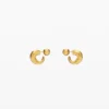 Golden Hoop Earrings Zalio