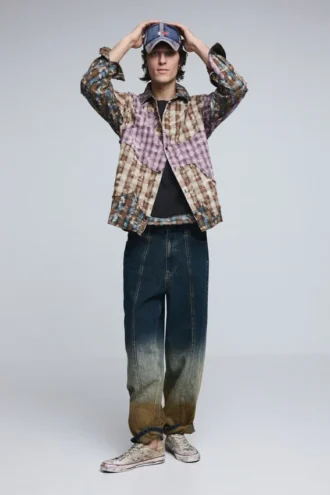 Gradient Denim Trousers