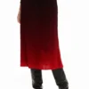Gradient Midi Skirt