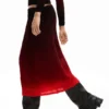 Gradient Midi Skirt