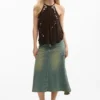 Halter Blouse Appliques