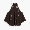 Halter Blouse Appliques
