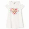 Heart Cut-Out T-Shirt Dress