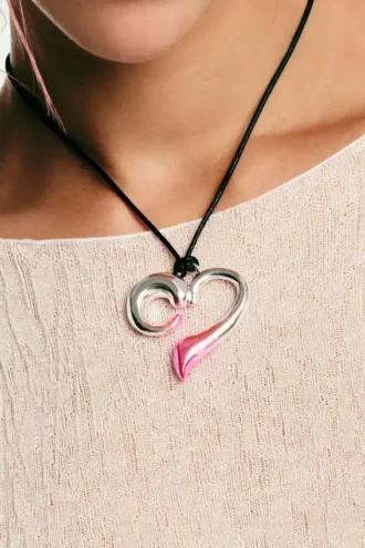 Heart Pendant Zalio Cord