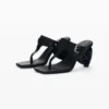 Heeled Sandal Leather Effect Heeled Sandal Leather Effect