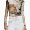 High-Neck Horse T-Shirt High-Neck Horse T-Shirt