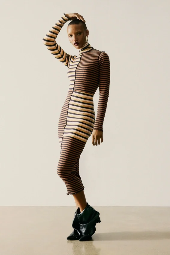 High Neck Knit Dress High Neck Knit Dress