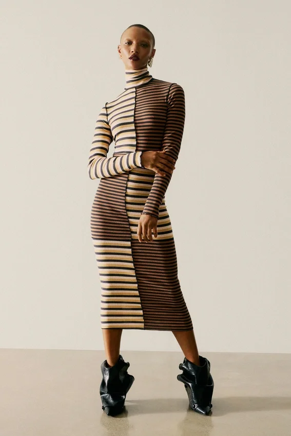 High Neck Knit Dress High Neck Knit Dress