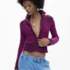Highneck Knit Jacket Highneck Knit Jacket