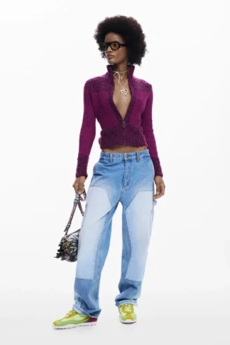 Highneck Knit Jacket
