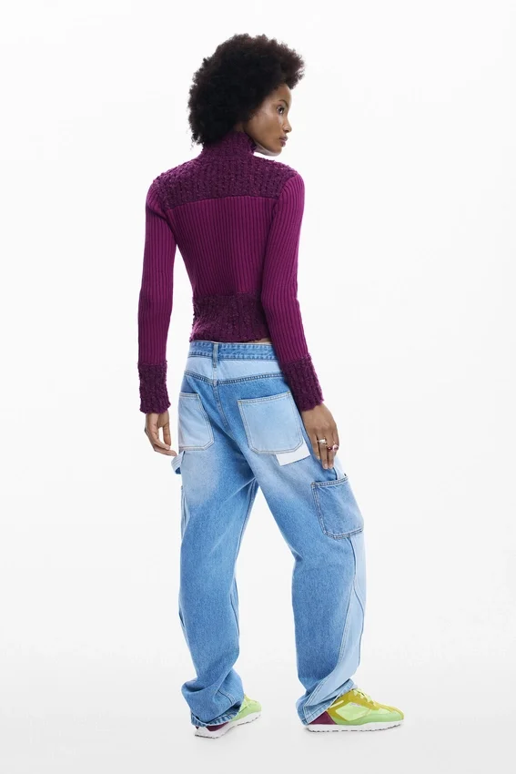 Highneck Knit Jacket Highneck Knit Jacket