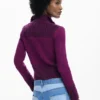 Highneck Knit Jacket Highneck Knit Jacket