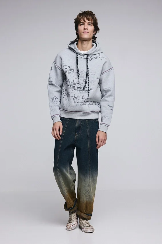 Hooded Lettering Sweatshirt Hooded Lettering Sweatshirt