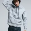 Hooded Lettering Sweatshirt Hooded Lettering Sweatshirt