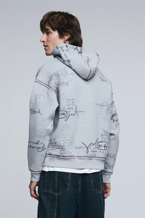 Hooded Lettering Sweatshirt Hooded Lettering Sweatshirt