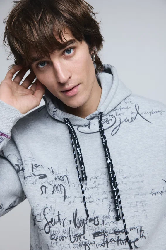 Hooded Lettering Sweatshirt Hooded Lettering Sweatshirt