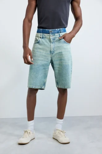 Hybrid Denim Bermuda