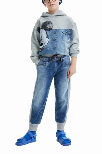 Hybrid Denim Jogger Trousers