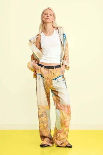 Hybrid Printed Trousers
