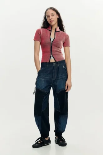 Iridescent T-Shirt Zipper