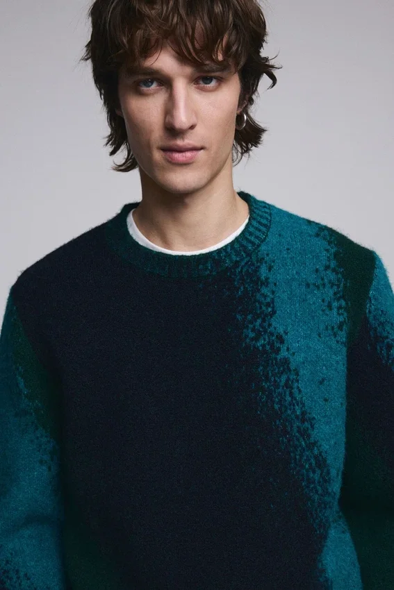 Jacquard Splatter Sweater Jacquard Splatter Sweater