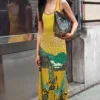 Jacquard Strap Dress