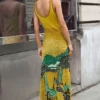 Jacquard Strap Dress