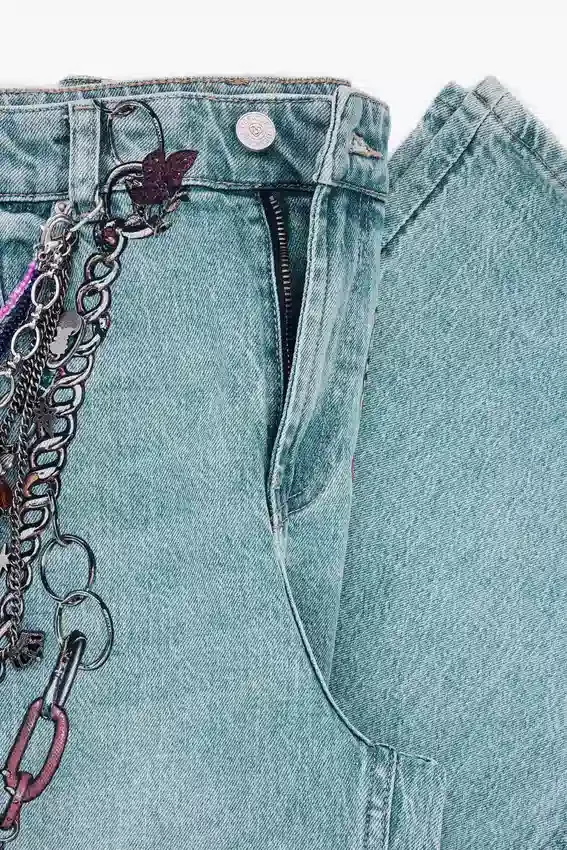 Jeans Trousers Chains Jeans Trousers Chains