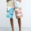 Knit Bermuda Flowers