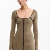 Knit Dress Zipper Knit Dress Zipper