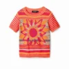 Knit Flower T-Shirt