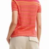 Knit Flower T-Shirt