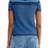 Knit Flower T-Shirt