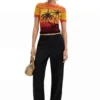 Knit Palm Tree T-Shirt Knit Palm Tree T-Shirt