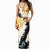 Knit Printed Skirt