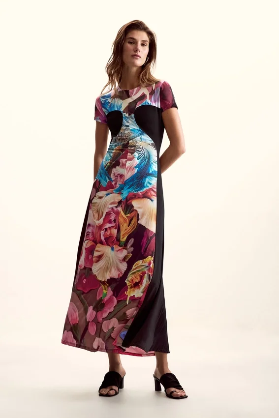 Knitted Dress Flowers M. C. Lacroix Knitted Dress Flowers M. C. Lacroix