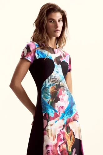 Knitted Dress Flowers M. C. Lacroix