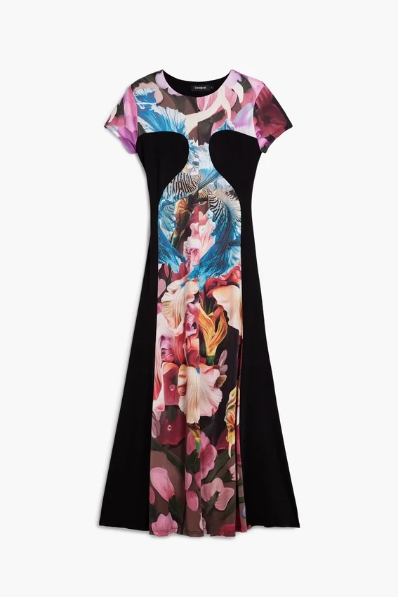Knitted Dress Flowers M. C. Lacroix Knitted Dress Flowers M. C. Lacroix