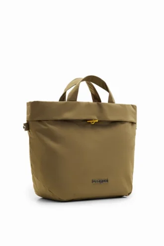 L Reversible Nylon Tote Bag