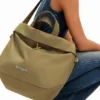 L Reversible Nylon Tote Bag