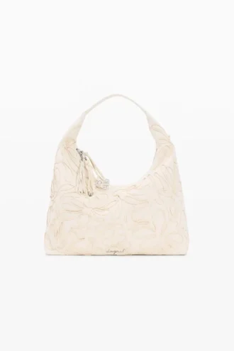 Large Canvas Flower Bag