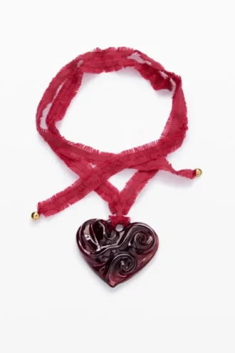 Large Crystal Heart Pendant Zalio