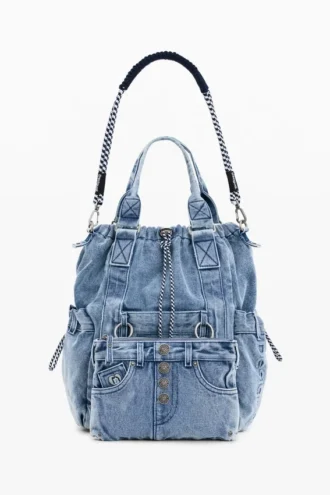 Large Denim Backpack